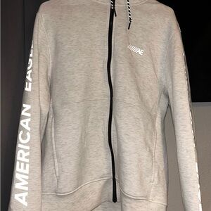 American Eagle Gray Zip-Up Hoodie
